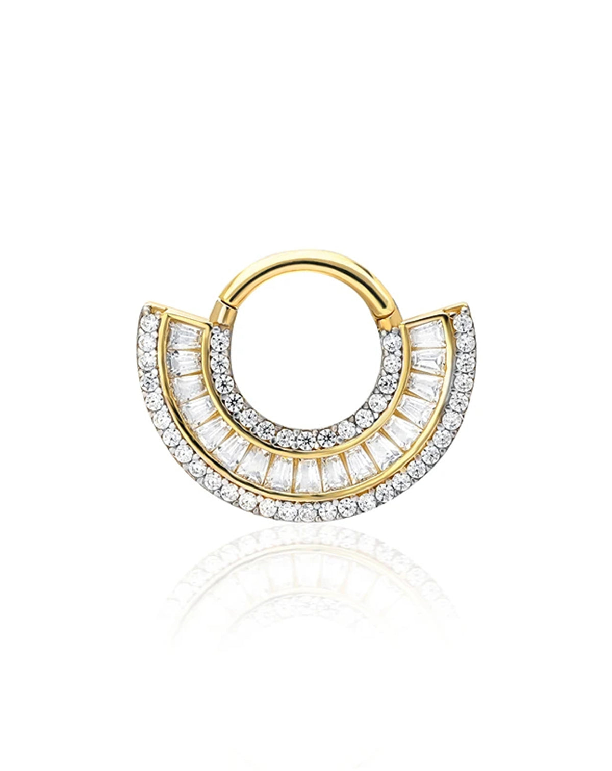 Yelpaze Altın Piercing PR200344