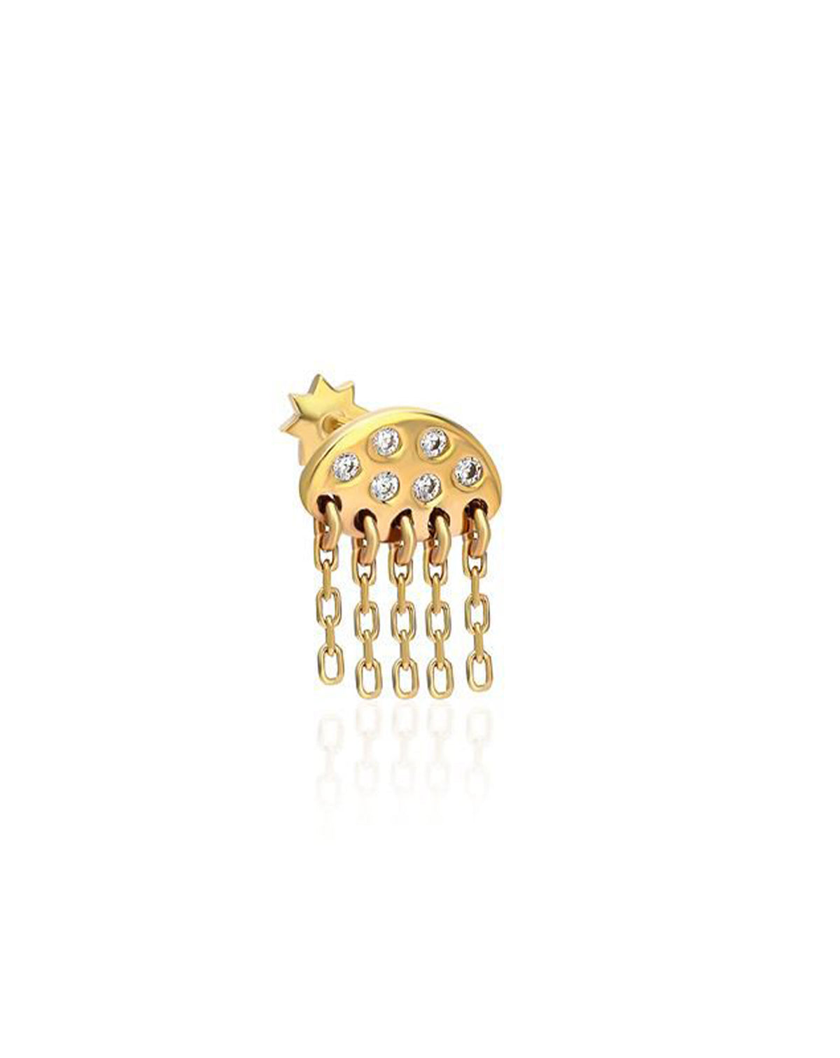 Raincloud Altın Piercing PR200169