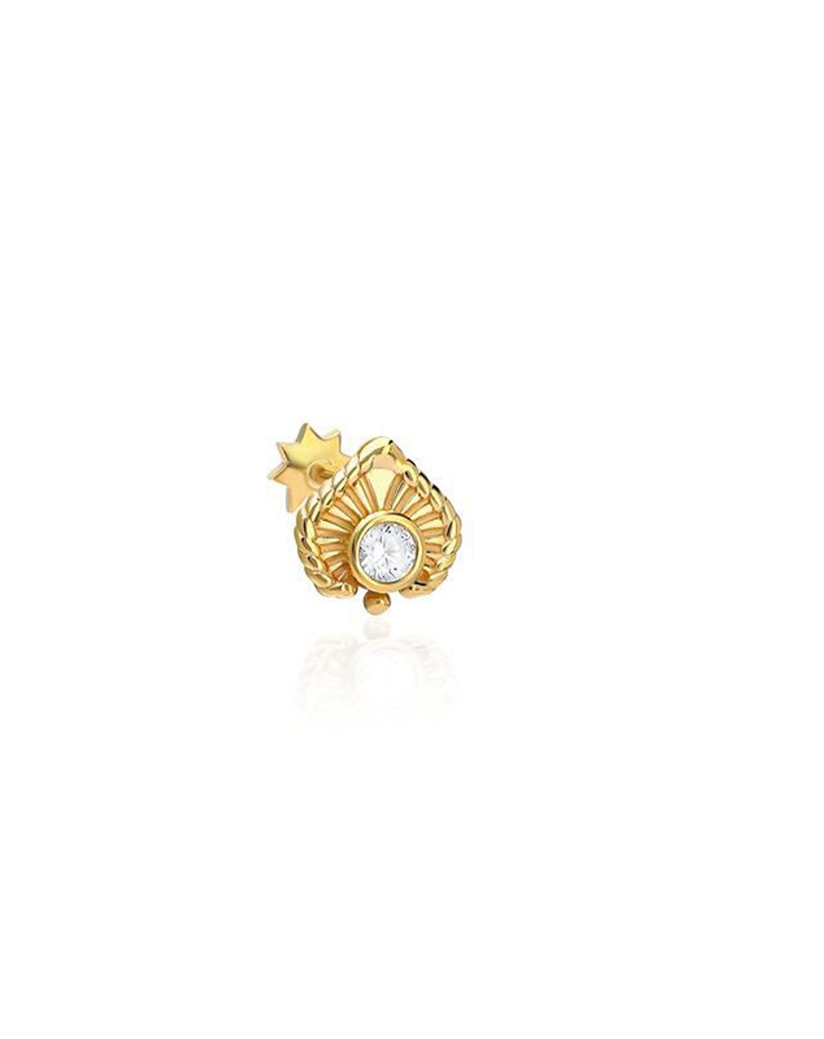 Yaprak Altın Piercing PR200174