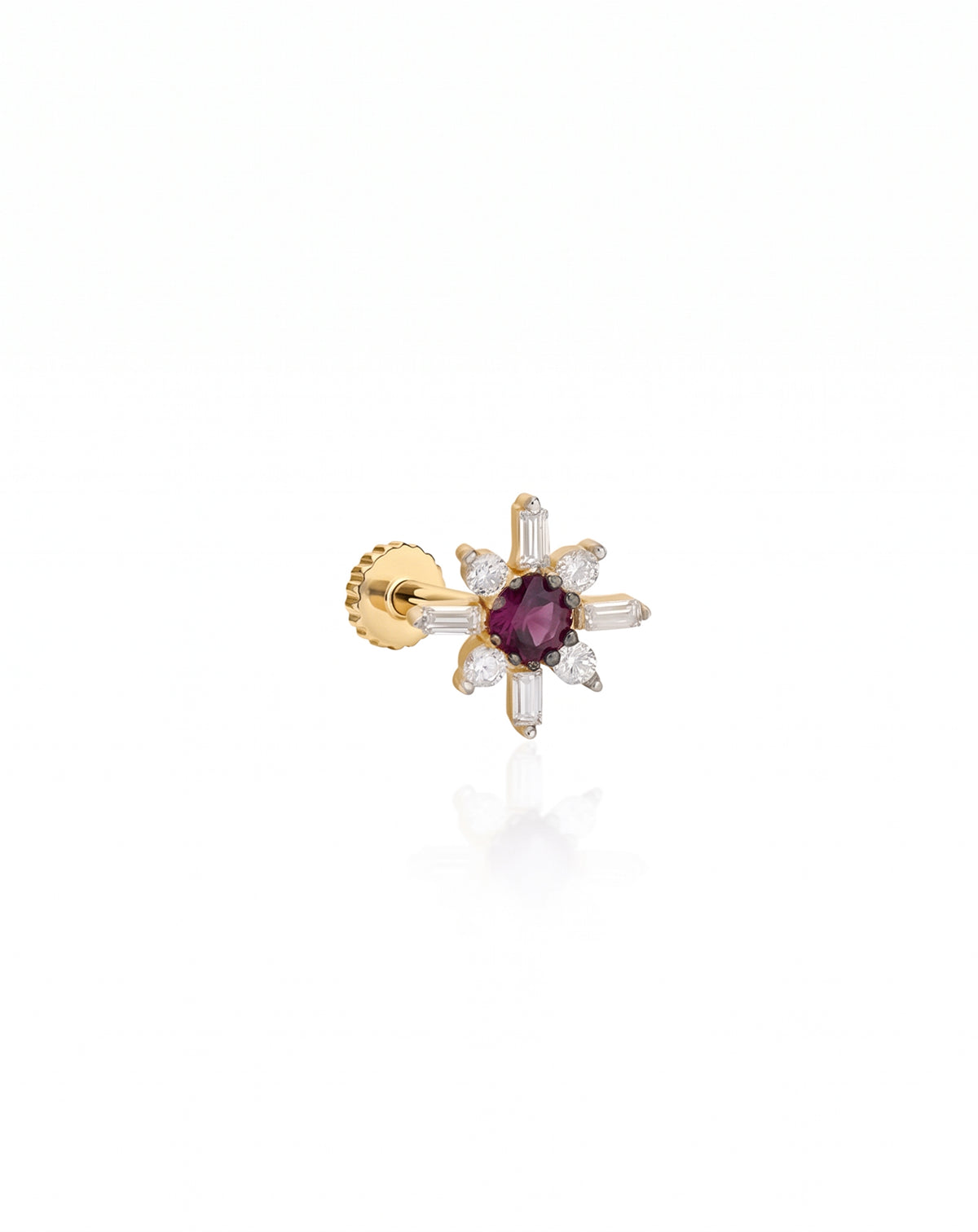 Çiçek Altın Piercing PR200279