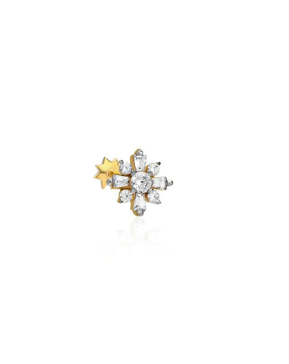 Çiçek Altın Piercing PR200209
