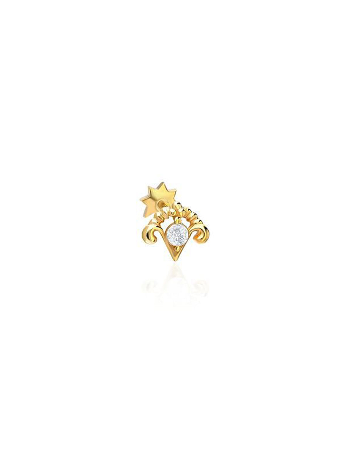 Barok Altın Piercing PR200216