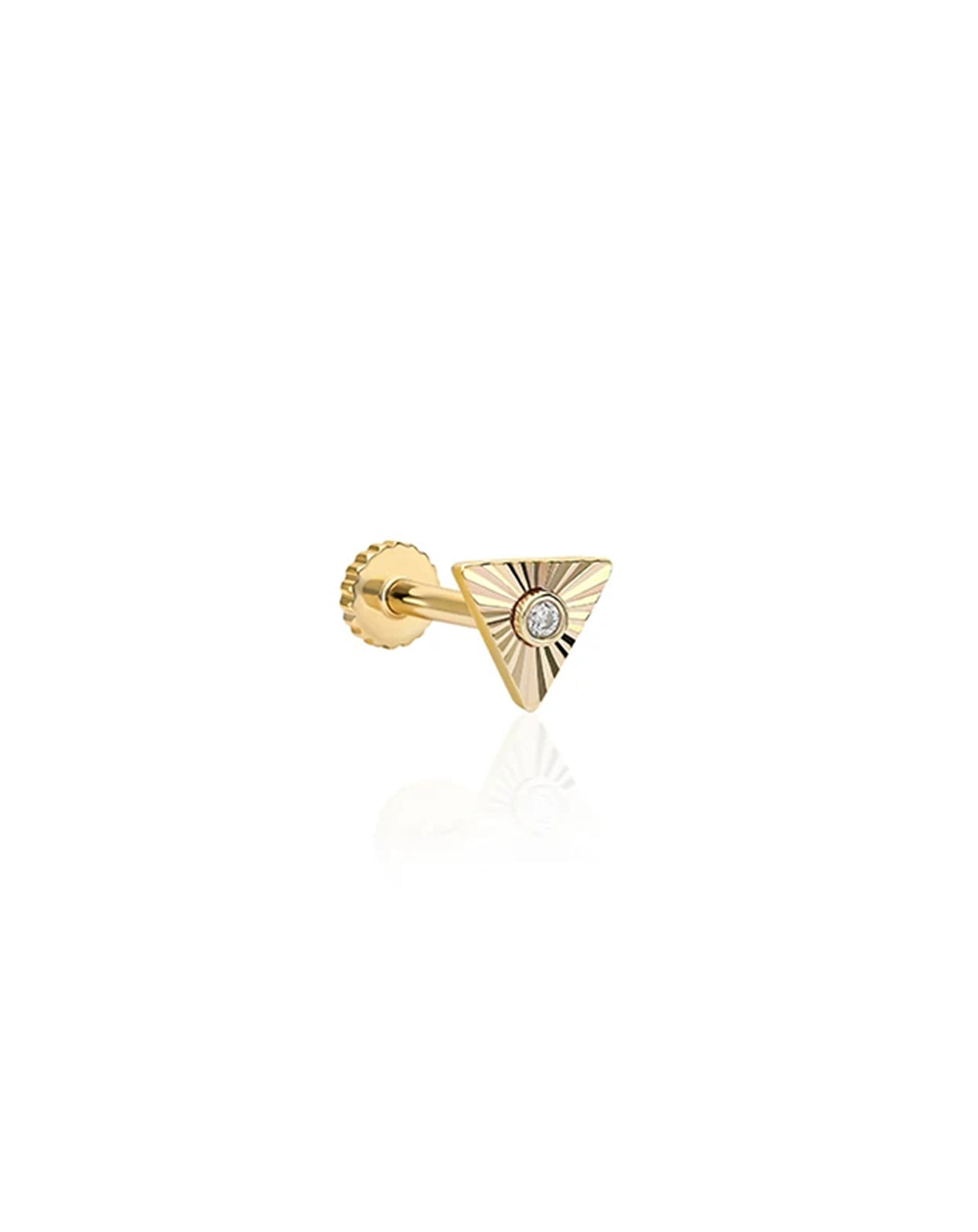 Üçgen Altın Piercing PR200256
