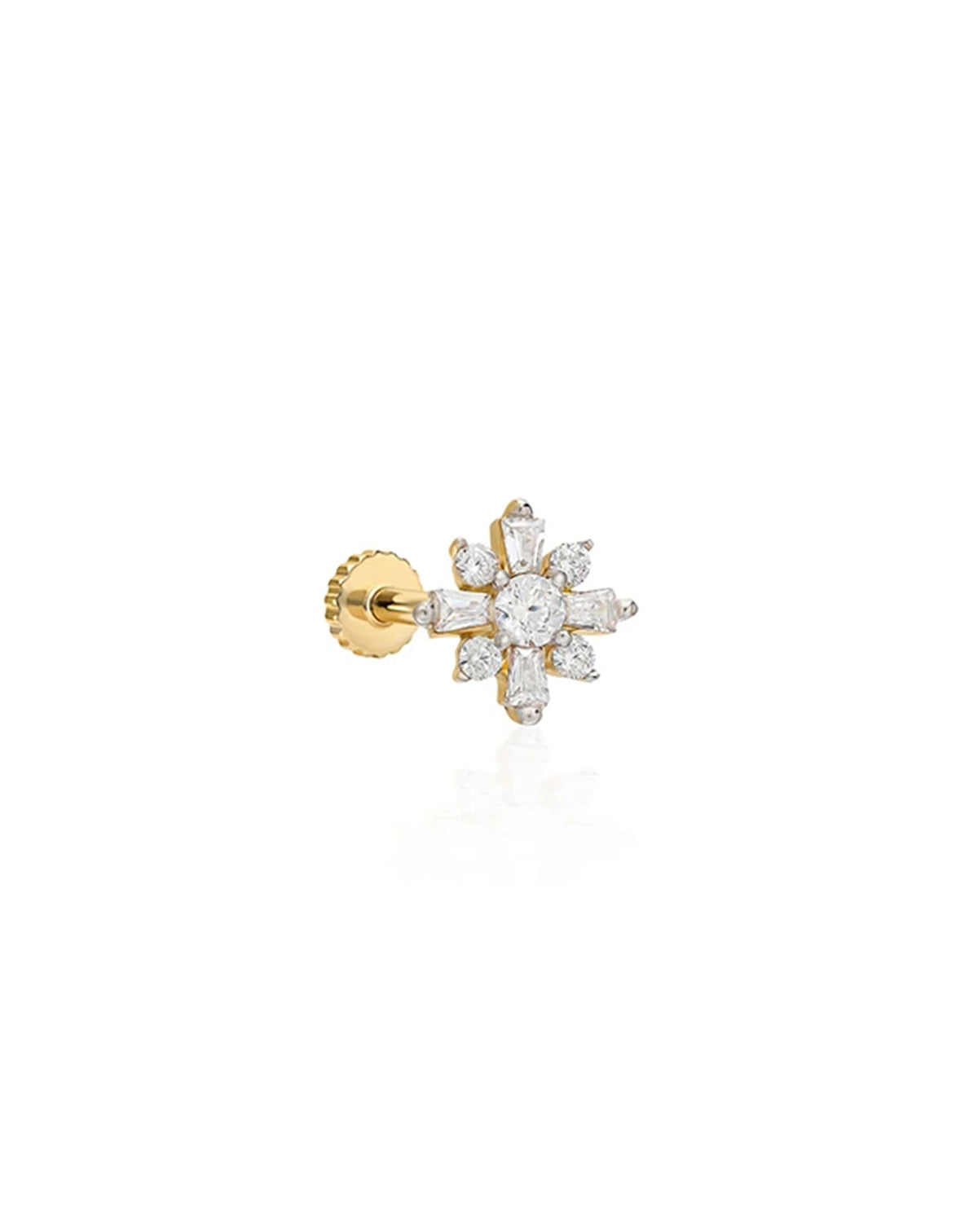 Çiçek Altın Piercing PR200246