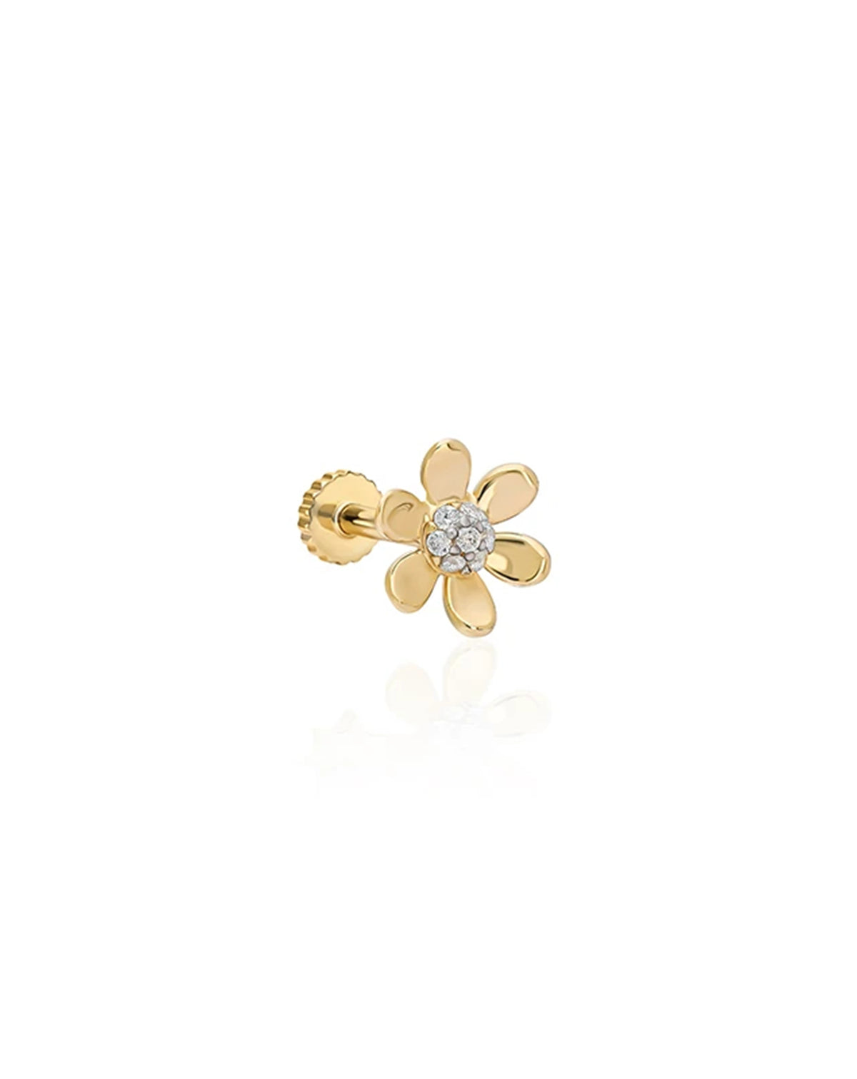Çiçek Altın Piercing PR200245
