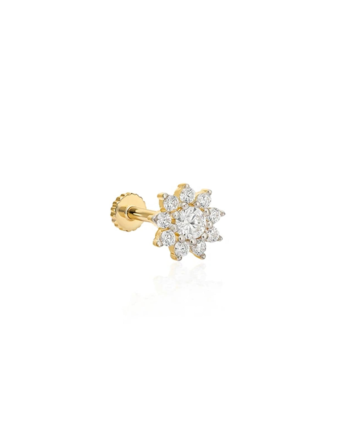 Çiçek Altın Piercing PR200271