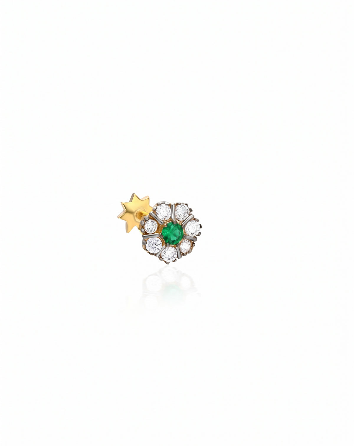 Çiçek Altın Piercing PR200146