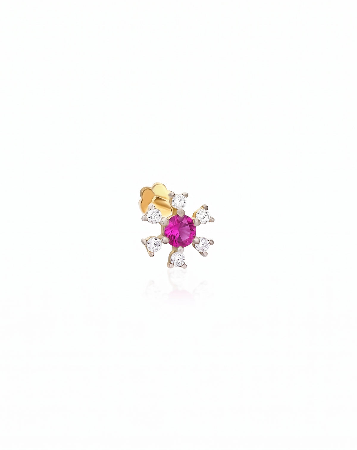 Çiçek Altın Piercing PR200148