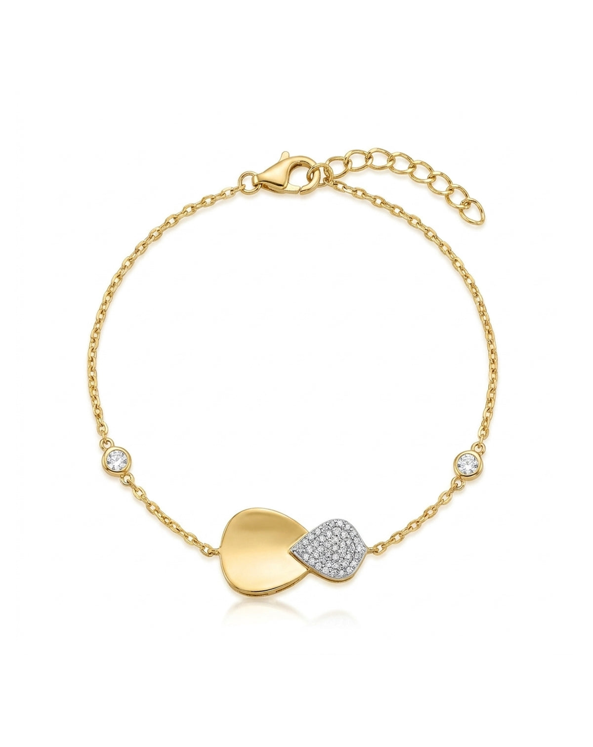 Droplet Gümüş Bileklik BL700622