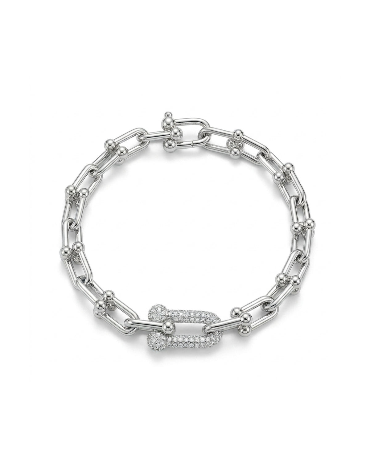Knot Link Gümüş Bileklik BL700625