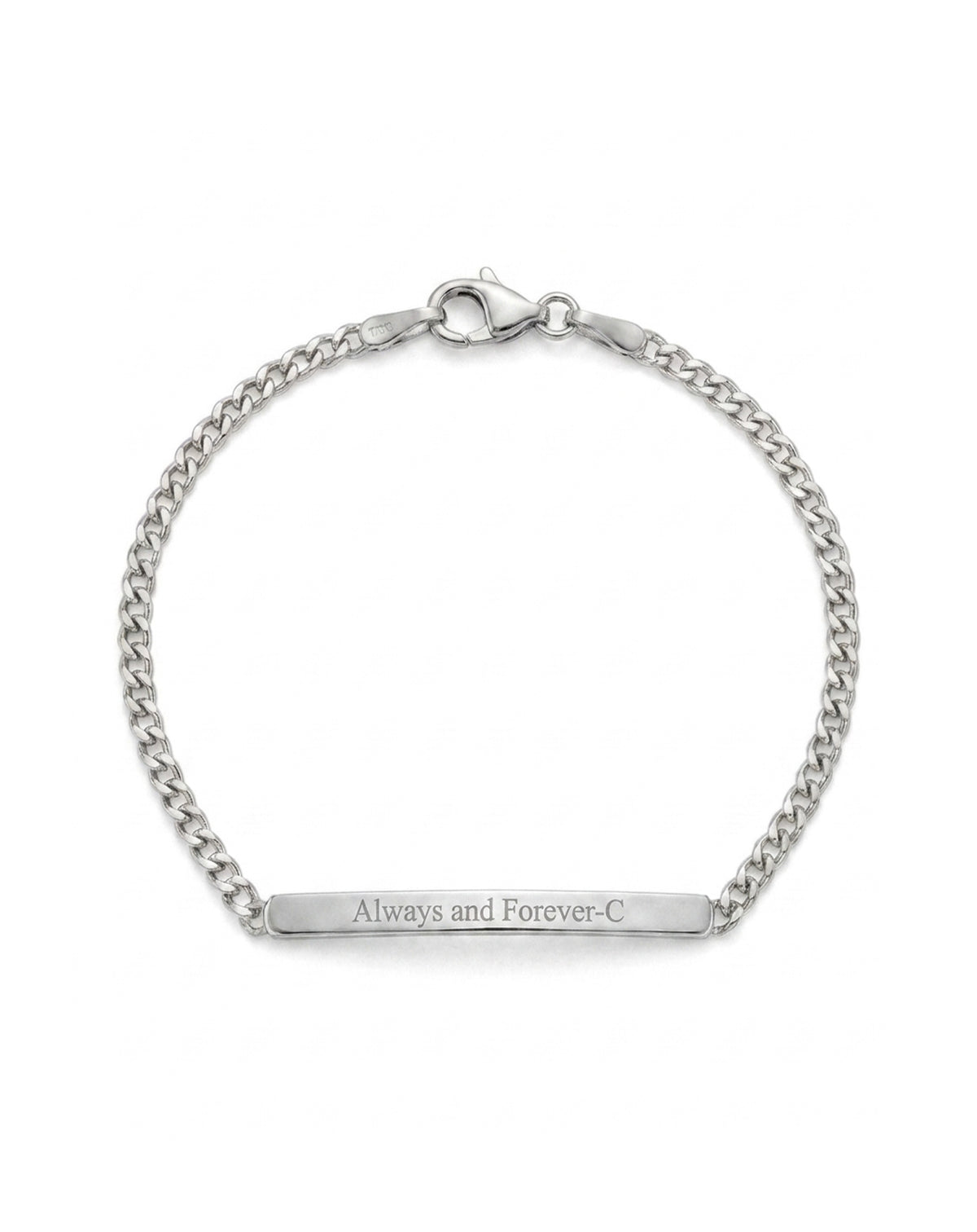 Always and Forever Harfli Gümüş Bileklik KB700585G
