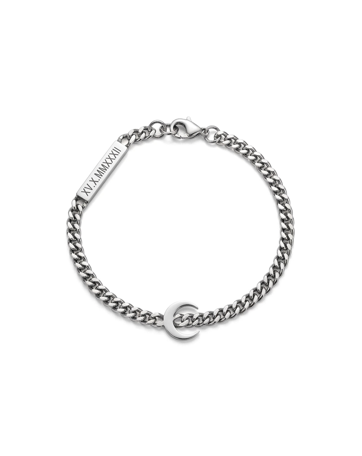 Romen Rakamlı Gümüş Bileklik KB700607G