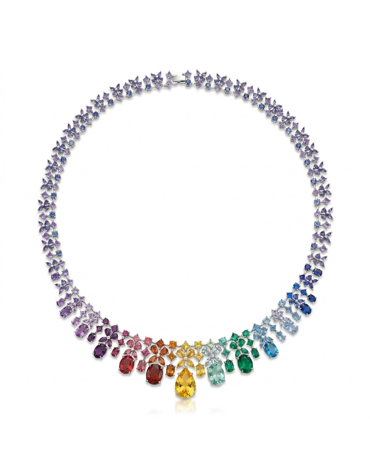 Rainbow Gümüş Kolye KL700393