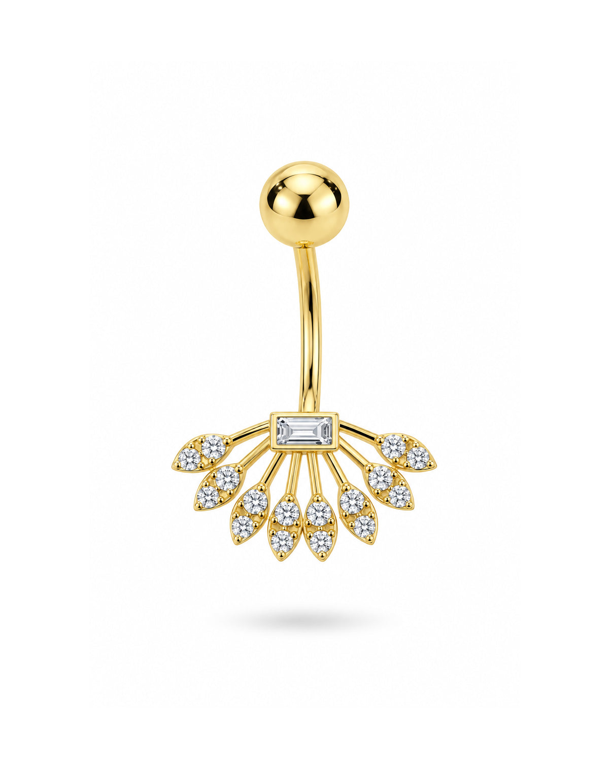 Zirc Altın Göbek Piercing