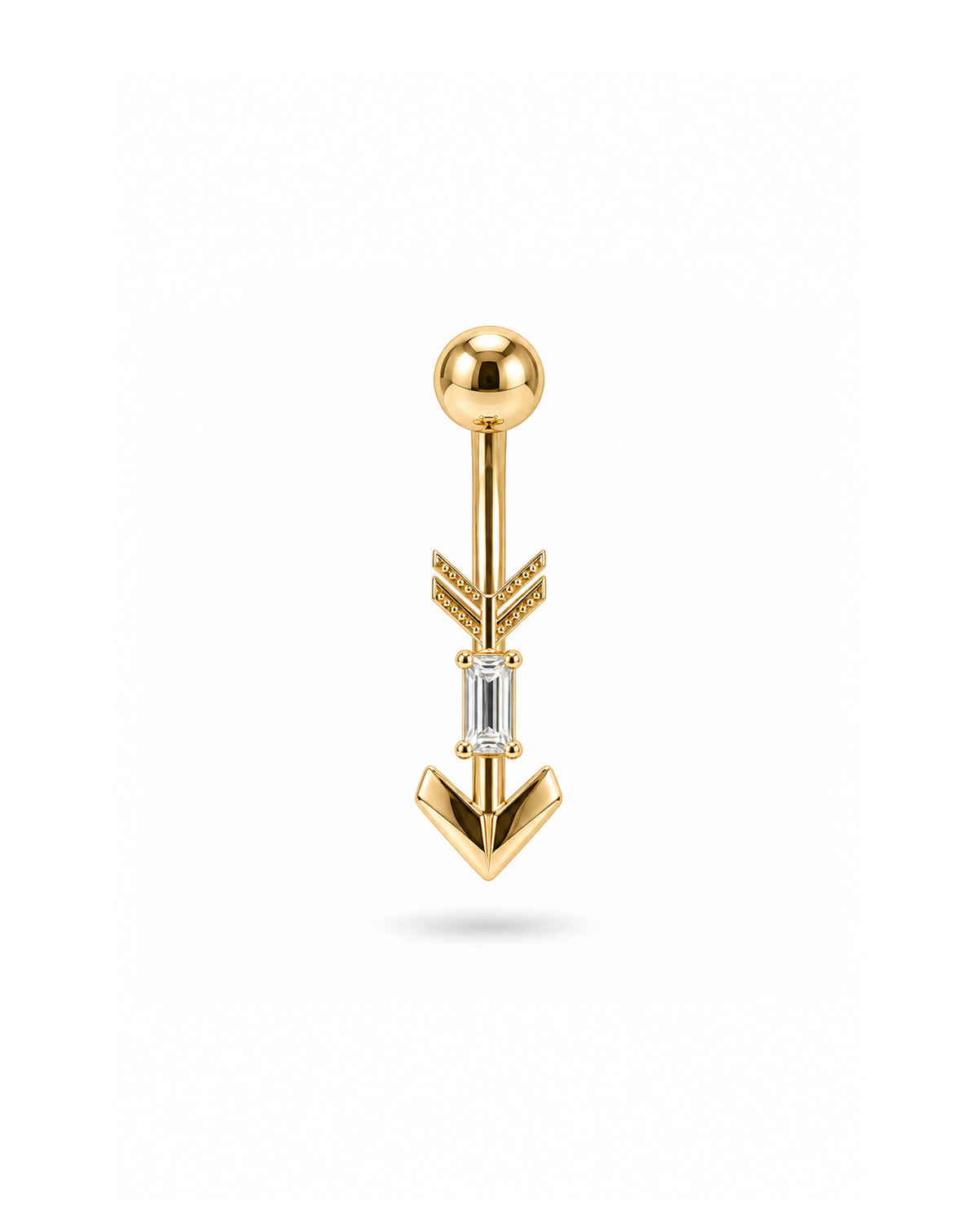 Shape Altın Göbek Piercing PR200360