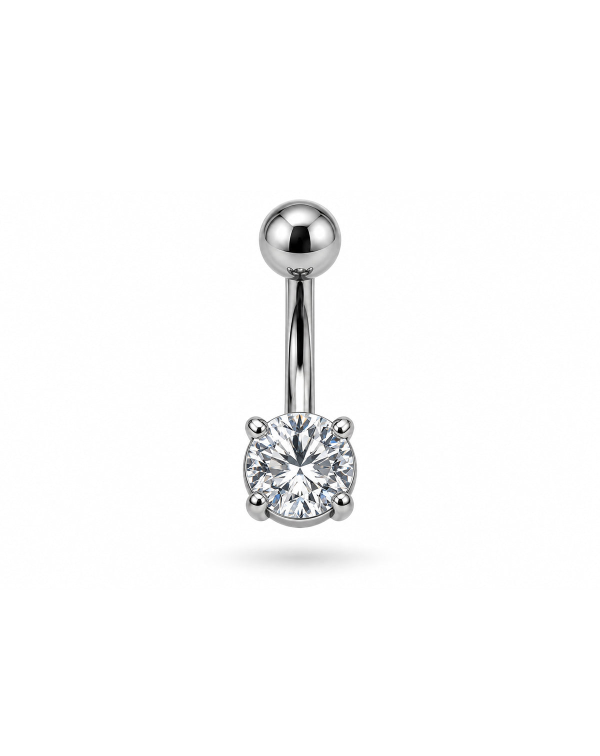 Pron Gümüş Göbek Piercing