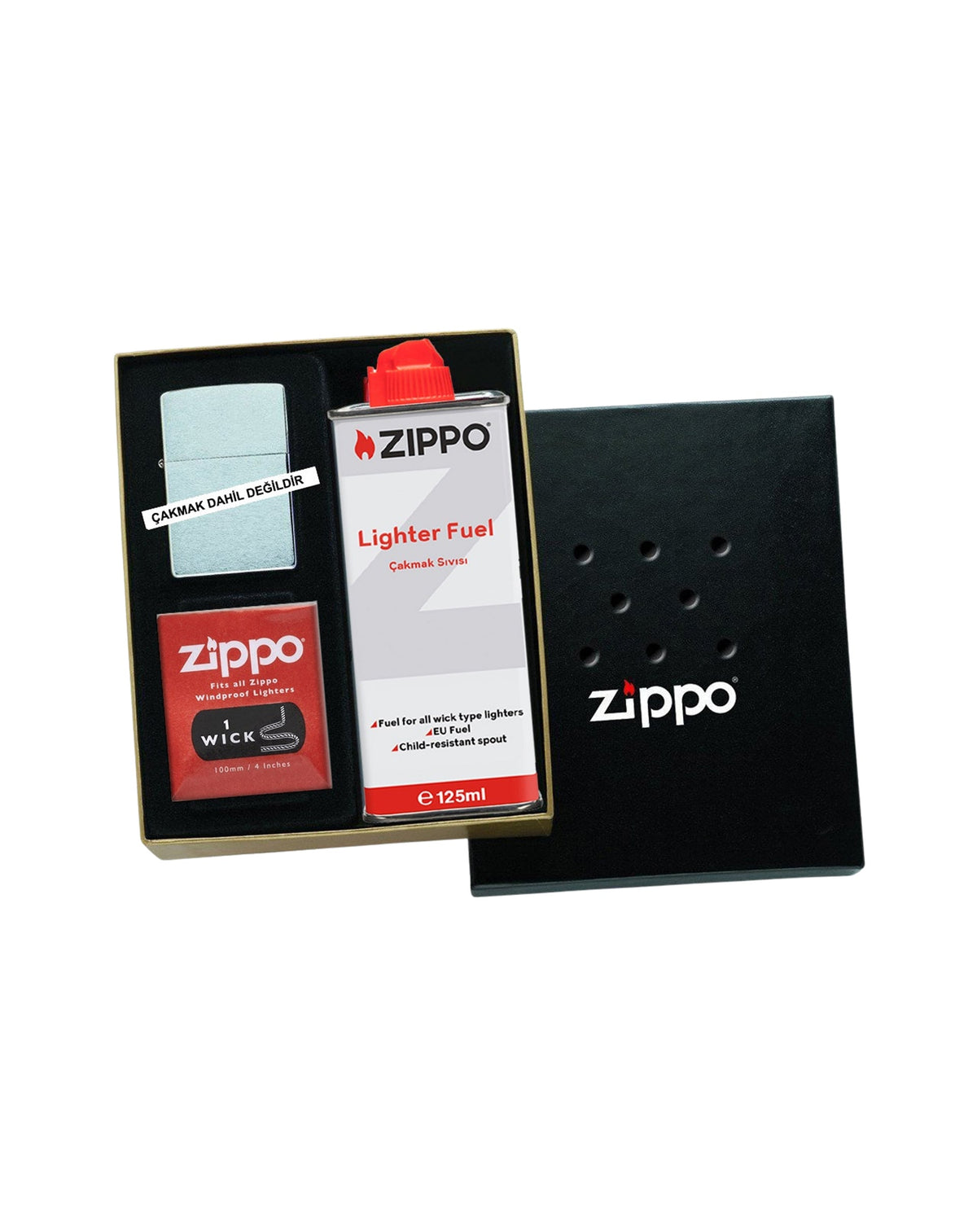 Zippo Çakmak Hediye Kutusu (Benzin & Fitili) Z-50RE5 (50RE5)_2