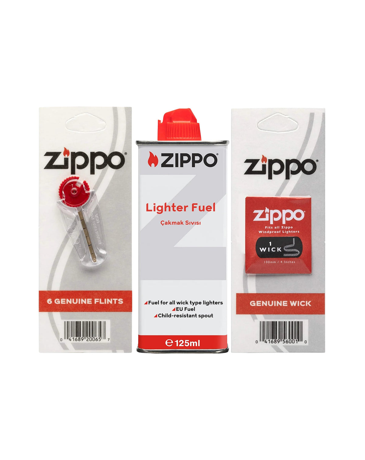Zippo Çakmak Benzini & Fitil & Taşı ZSET (3141) & (2425) & (2406N)