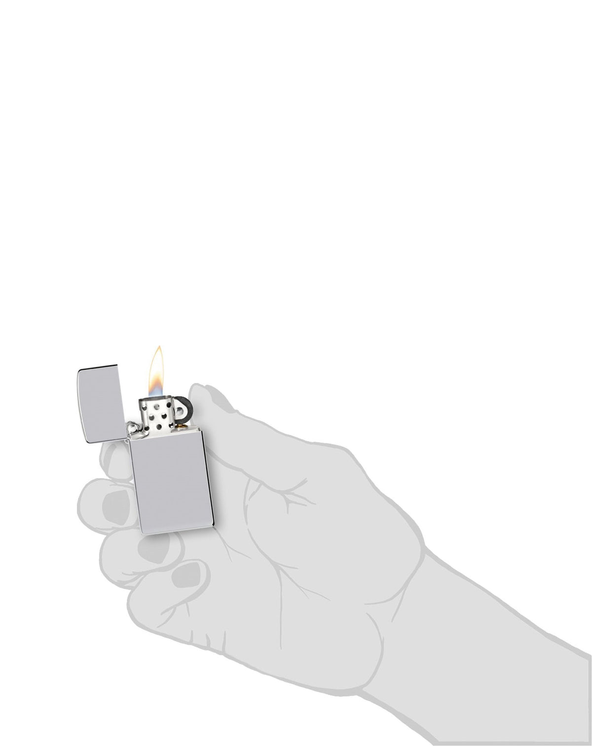 Zippo Çakmak Slim® Black Ultralite® (Z-1610) Z-1610 (1610-001321)_4