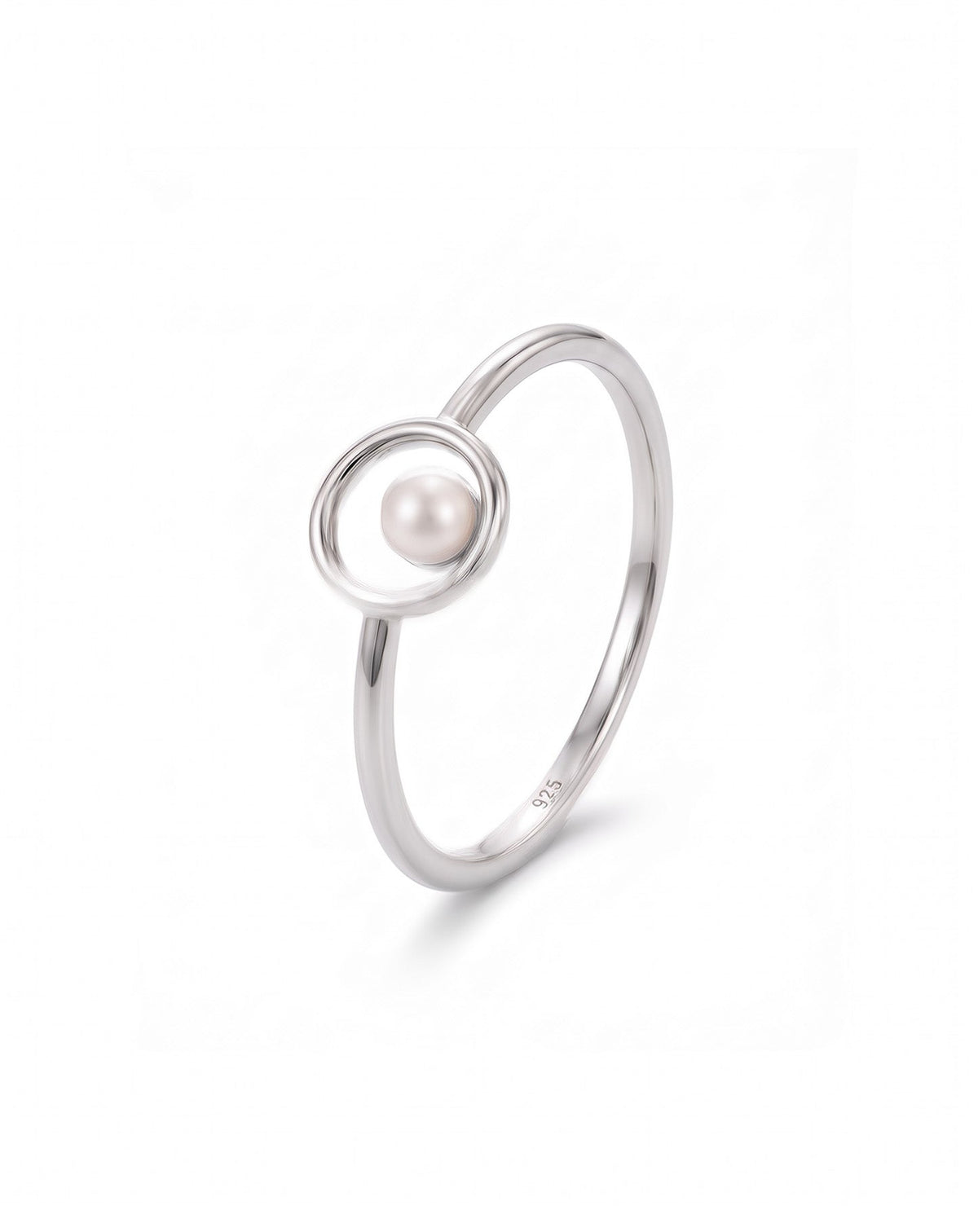 Loop Pearl Minimal Gümüş Yüzük YZ700111Gİ