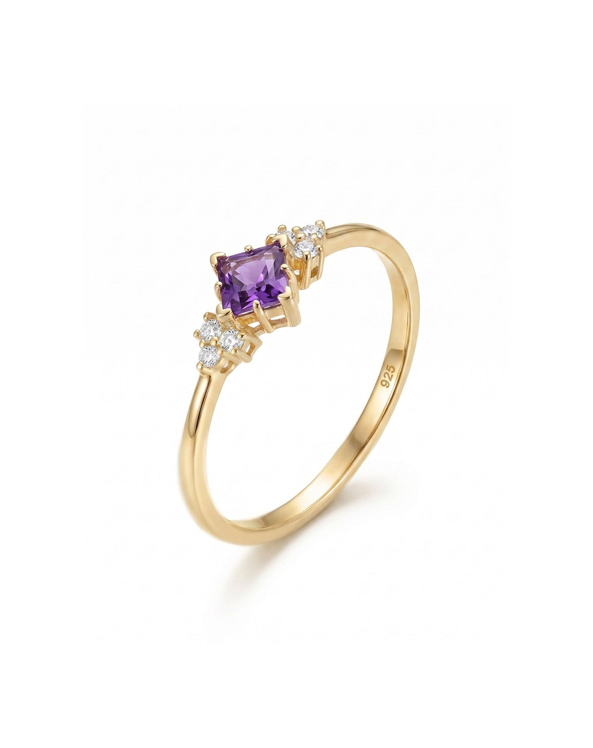 Lavender Minimal Gümüş Yüzük YZ700114AAZ
