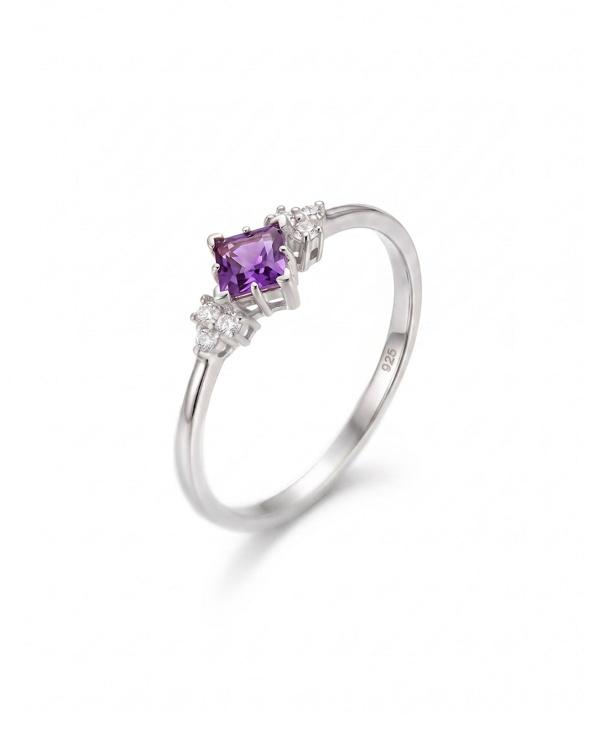 Lavender Minimal Gümüş Yüzük YZ700114GAZ