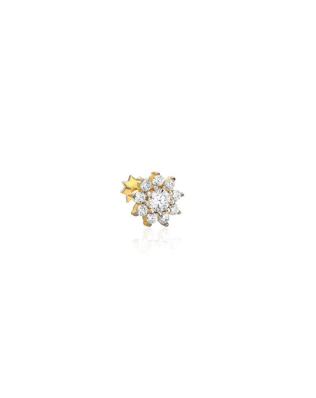 Floral Altın Piercing PR200084