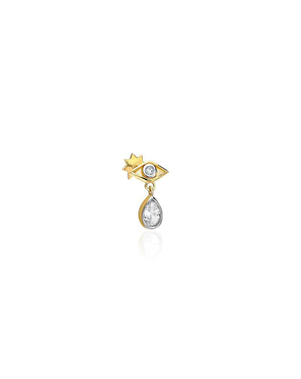 Mystic Tear Altın Piercing PR200092